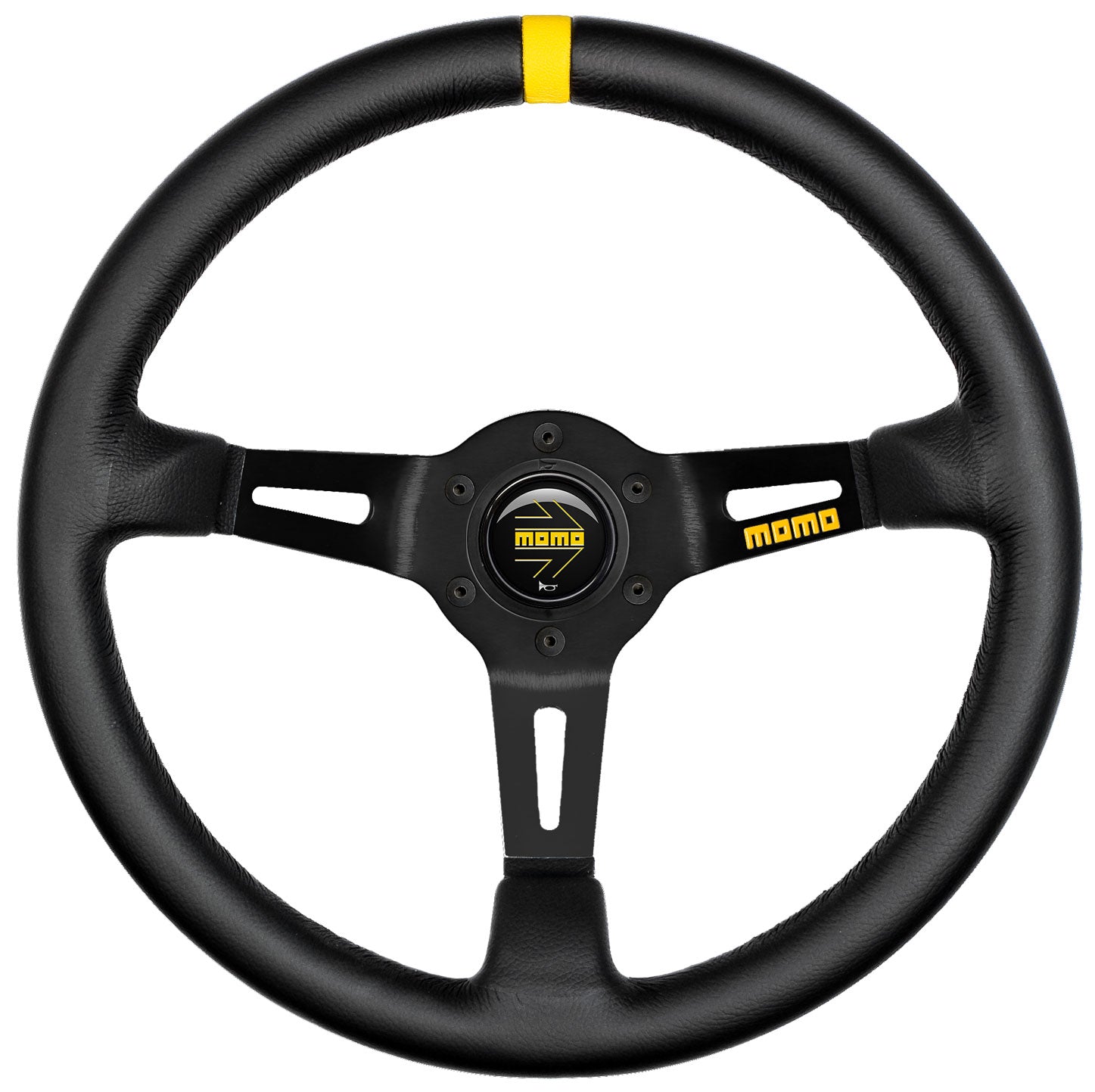MOMO 11150085211 Model 08 Steering Wheel (smooth leather) Photo-0 