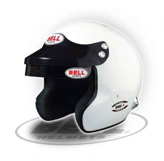 BELL 1426053 (23600105) Racing helmet MAG-1 open-face, FIA8859, HANS, white, size LRG (60-61) Photo-0 