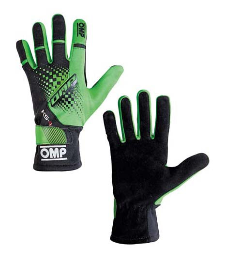 OMP KB0-2744-B01-231-M (KK02744E231M) Karting gloves KS-4 my2018, fluo green/black, size M Photo-0 