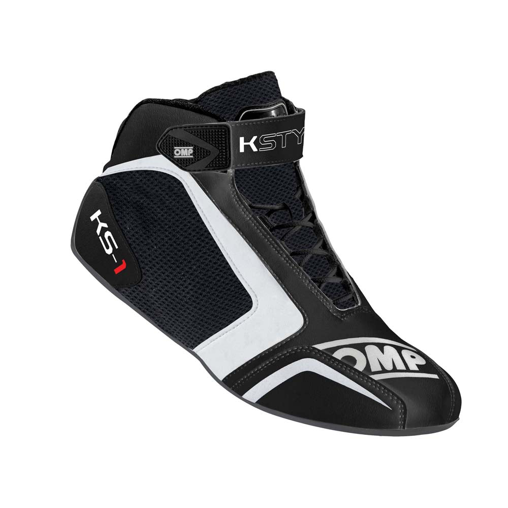 OMP KC0-0815-A01-070-32 (IC/81507032) Shoes karting KS-1, black/white, size 32 Photo-0 