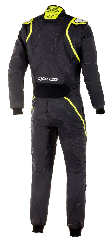 ALPINESTARS 3355020_155_54 GP RACE v2 Racing suit, FIA 8856-2018, black/fluo yellow, size 54 Photo-1 