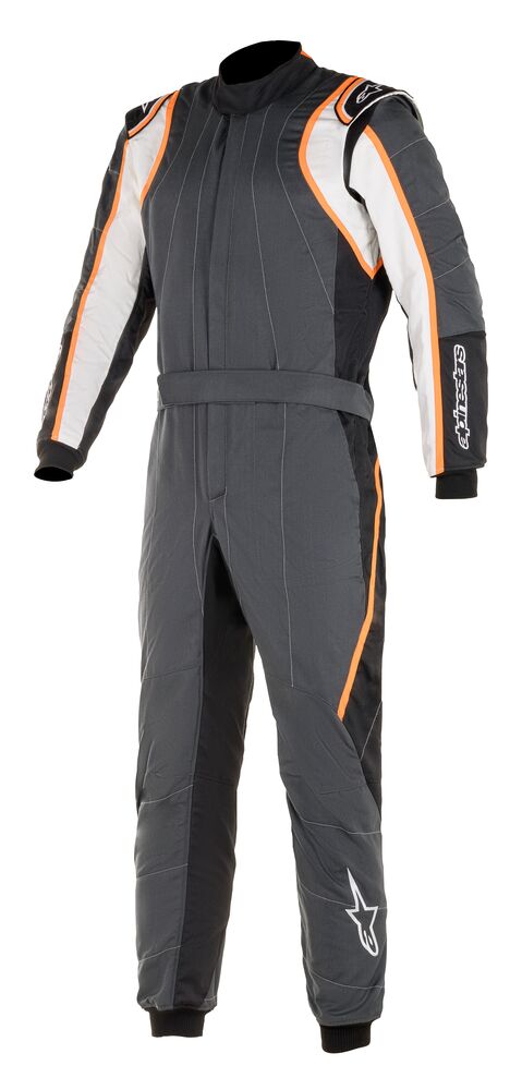 ALPINESTARS 3355020_1424_48 GP RACE v2 Racing suit, FIA 8856-2018, grey/white/orange, size 48 Photo-0 