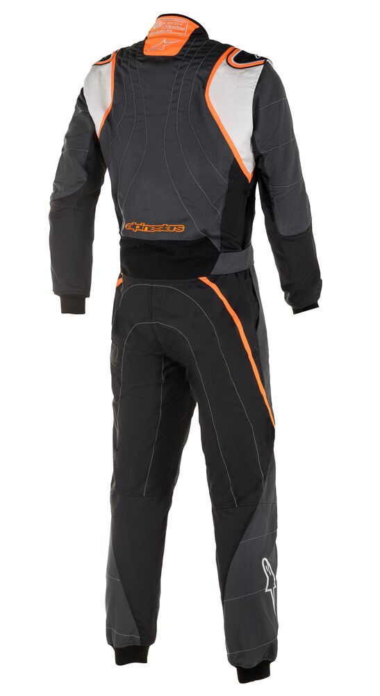 ALPINESTARS 3355020_1424_48 GP RACE v2 Racing suit, FIA 8856-2018, grey/white/orange, size 48 Photo-1 