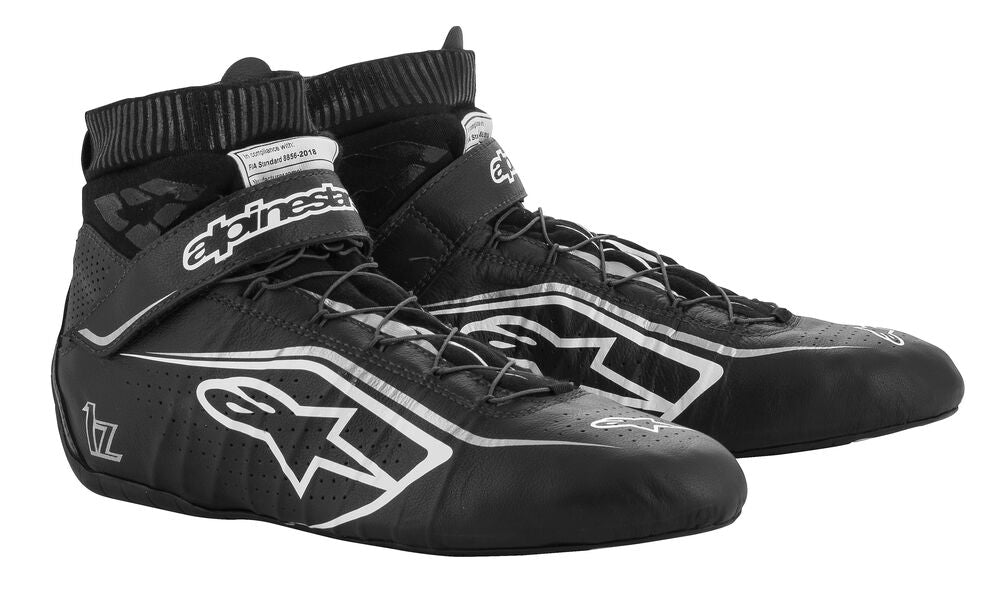 ALPINESTARS 2715020_1219_13 TECH 1Z v2 Race shoes, FIA 8856-2018, black/white/silver, size 47 (13) Photo-0 