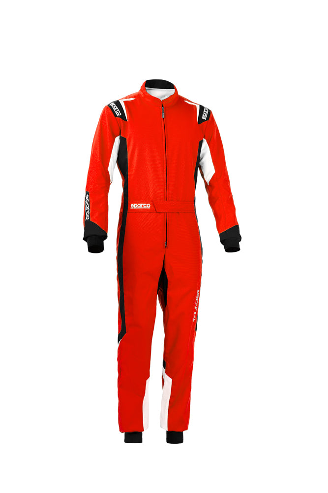 SPARCO 002342RSNR150 THUNDER YOUTH Kart suit, CIK, red/black, size 150 Photo-0 