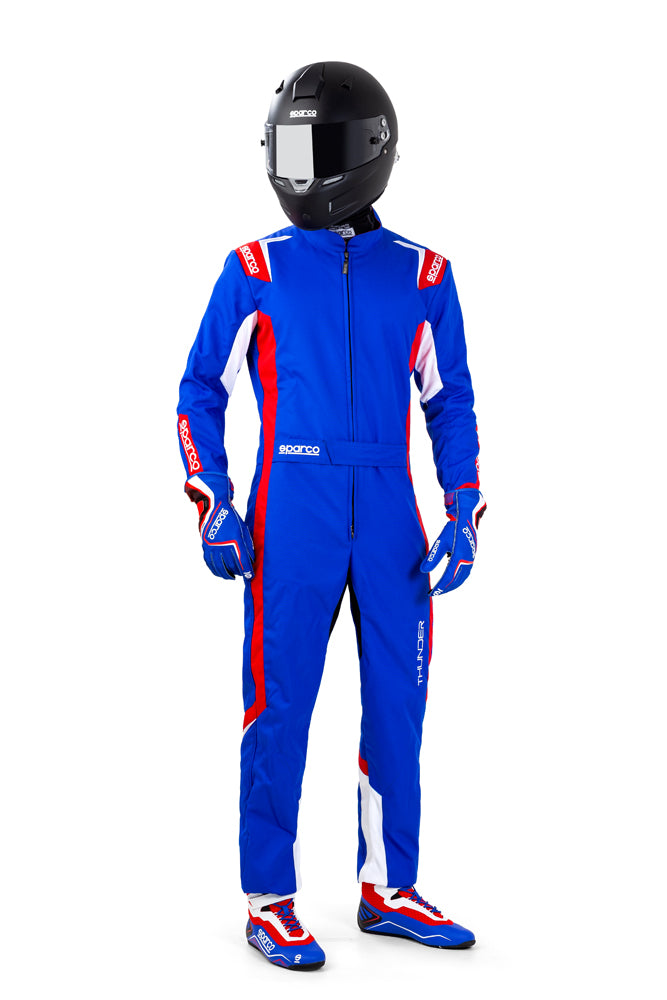 SPARCO 002342BSRS120 THUNDER YOUTH Kart suit, CIK, blue/red, size 120 Photo-1 