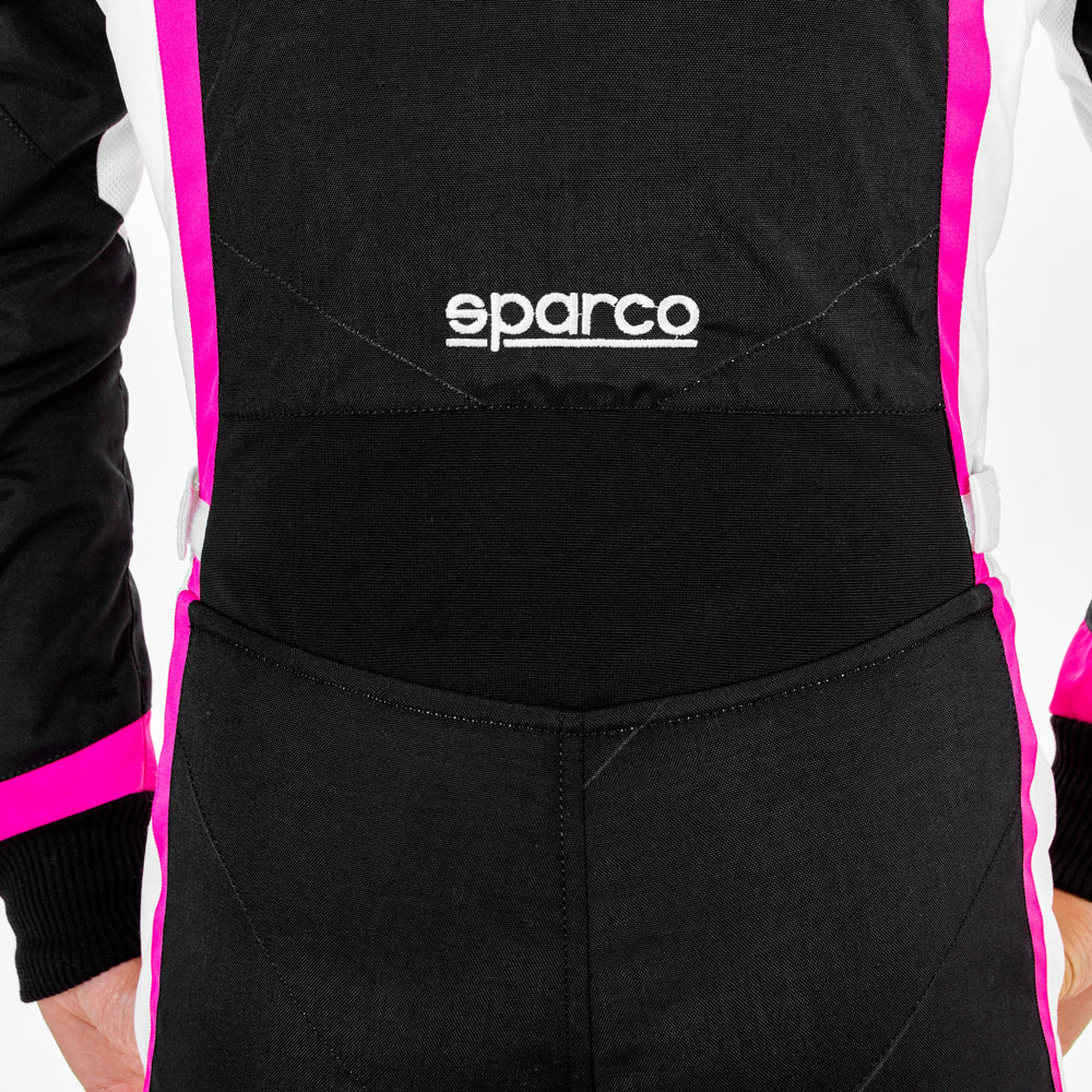 SPARCO 002341LNRBF120 KERB YOUTH GIRL Kart suit, CIK, black/white/magenta, size 120 Photo-3 