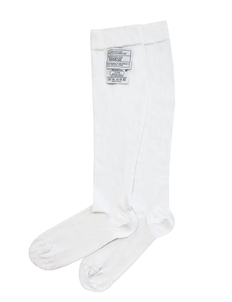 SPARCO 001522BI11 Short Socks, FIA 8856-2018, white, size 40/41 Photo-0 