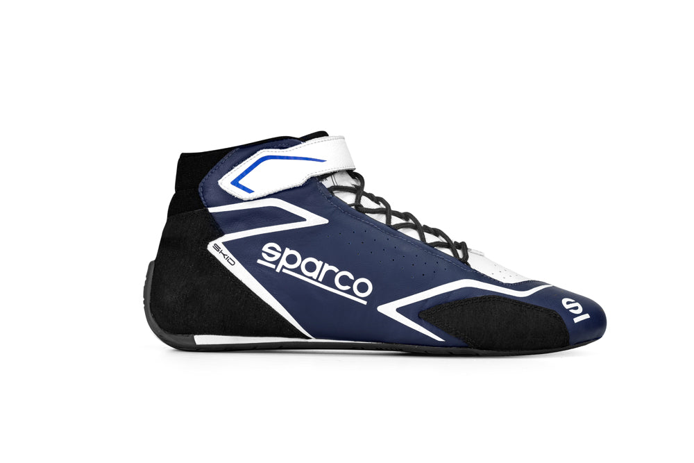 SPARCO 00127544BNBI SKID Racing shoes, FIA 8856-2018, blue/black/white, size 44 Photo-0 