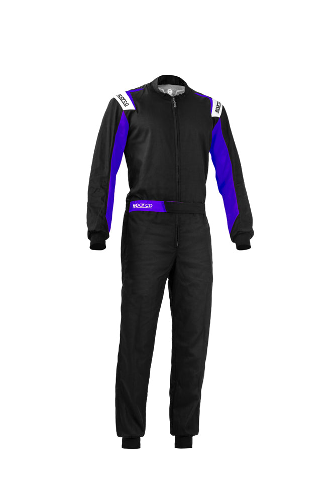 SPARCO 002343NREB2M ROOKIE 2020 Kart suit, NOT HOMOLOGATED, black/blue, size M Photo-0 