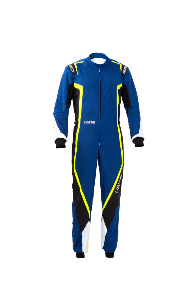 SPARCO 002341BNGB130 KERB YOUTH CHILD Kart suit, CIK, blue/yellow/black, size 130 Photo-0 