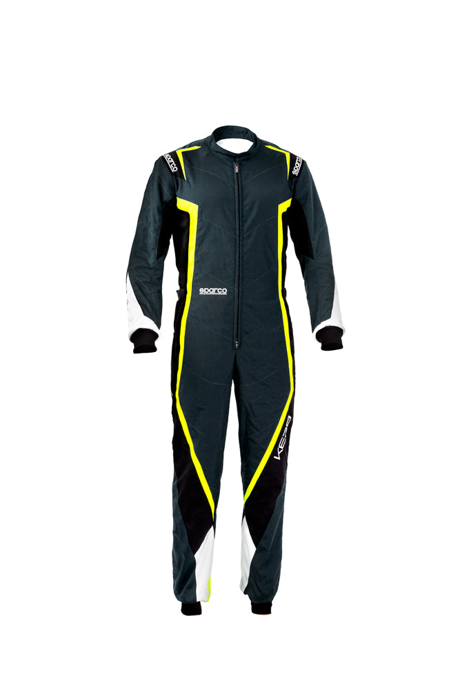 SPARCO 002341GNBG1S KERB Kart suit, CIK, grey/yellow/black, size S Photo-0 