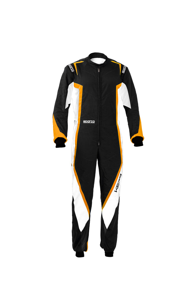 SPARCO 002341NBAF4XL KERB Kart suit, CIK, black/orange/white, size XL Photo-0 