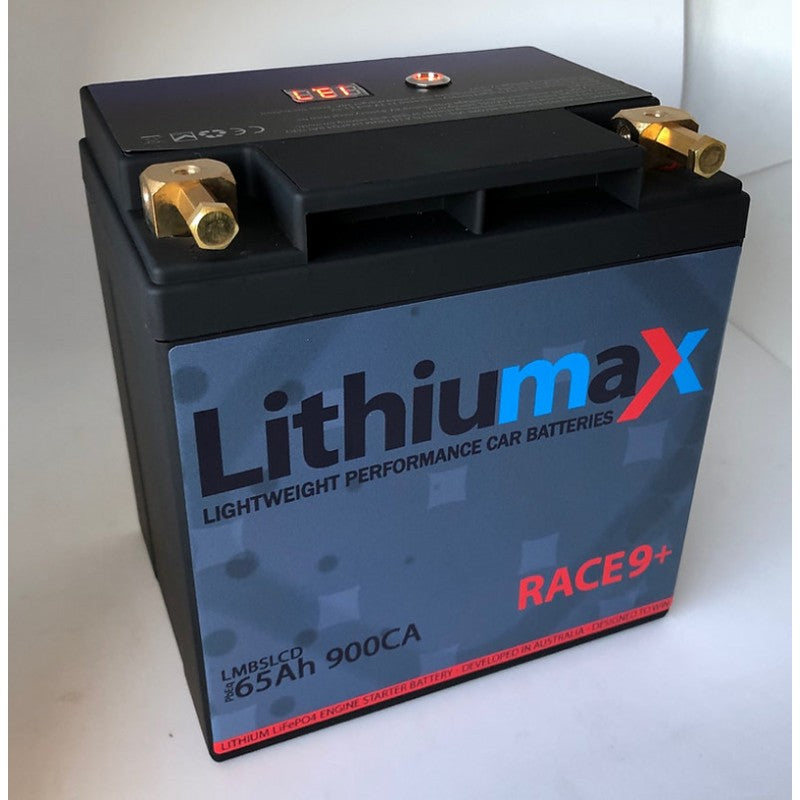 LITHIUMAX LMBSLCD9 Battery RACE9+ with LCD 900CA 65Ah Photo-0 