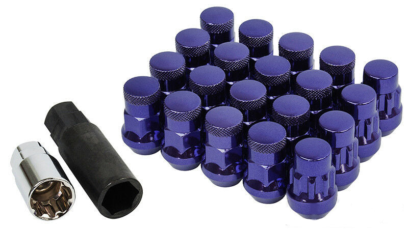 MUTEKI 32925LP Lug nuts kit with lock nuts SR35 16+4 12x1.25 35mm Purple (Close End) Photo-0 