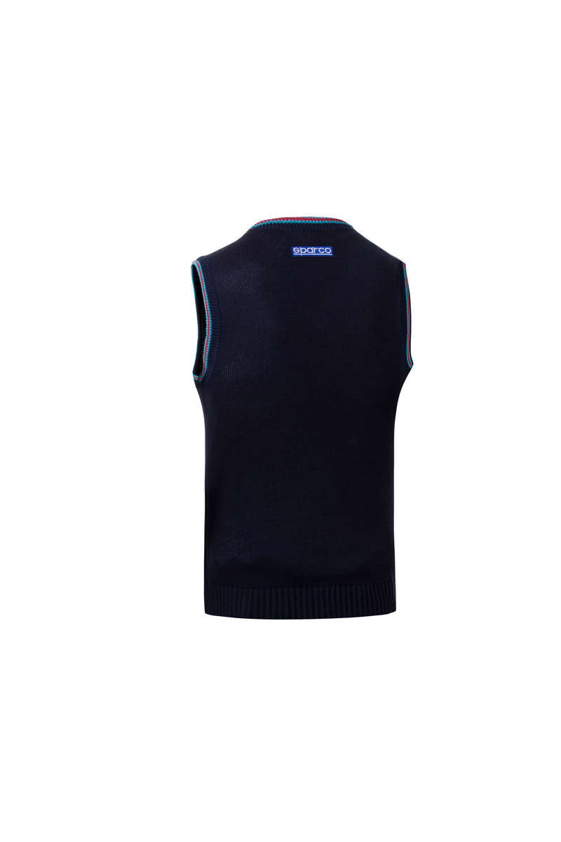 SPARCO 013052MRBMXL Knitted cotton vest MARTINI RACING navy blue XL Photo-1 