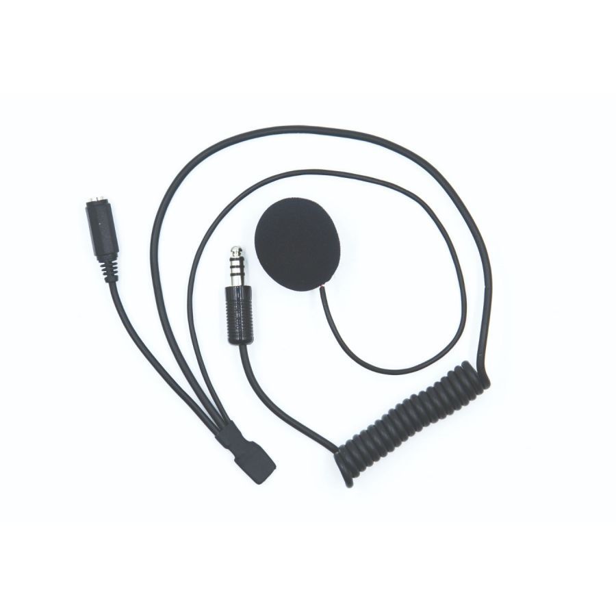 ZERONOISE 6300024 Radio helmet kit for open face helmets, Male Nexus 4 PIN, RCA Female connector Photo-0 